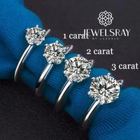 Gambar Cincin Kawin Gaia Ring Moissanite Solitaire Wedding Tunangan Big Karat - Tanpa Gift, 2 Carat dari Luxoela undefined 3 Tokopedia
