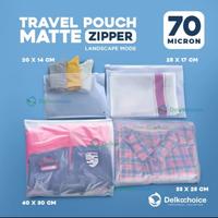 Gambar TRAVEL POUCH ORGANIZER STROGE KANTONG ZIPPER SLIDER BAG AKSESORIS - MATTE LANDSCAPE, 20CM X 14CM dari SIBUNGKUS undefined 1 Tokopedia