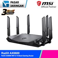 Gambar MSI RadiX AX6600 WiFi 6 Tri-Band Gaming Router dari PASAR JARINGAN undefined 3 Tokopedia