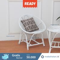 Gambar Kursi Santai Teras Rotan Alami Minimalis | Taman Tamu Asli - KECIL dari Mebel Rotan ID undefined 1 Tokopedia