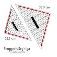 Gambar Penggaris T, Mor Segitiga Meja gambar Drafting Arsitek bukan Rotring - Segitiga 32.5cm dari Cutteristic undefined 5 Tokopedia
