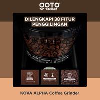 Gambar Kova Alpha Coffee Grinder Electric Mesin Giling Biji Kopi Elektrik - WHITE dari Goto.Indonesia undefined 4 Tokopedia