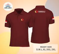 Gambar Kaos Kerah Bawaslu Casual Work Badan Pengawas Pemilihan Umum - Hitam, S dari Razka One Store undefined 4 Tokopedia