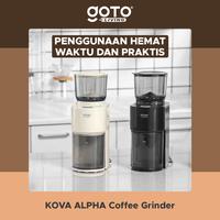 Gambar Kova Alpha Coffee Grinder Electric Mesin Giling Biji Kopi Elektrik - WHITE dari Goto.Indonesia undefined 5 Tokopedia