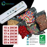 Gambar DELKOCHOICE Plastik Vacuum Bag HITAM EMBOSS Vakum BAG Embossed Premium - 23 X 34 CM dari Nusantara Packing Indo undefined 3 Tokopedia