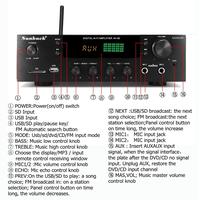 Gambar Sunbuck Power Amplifier Bluetooth EQ Audio Karaoke Home 2000W Black - AV-MP326BT dari update storee undefined 4 Tokopedia