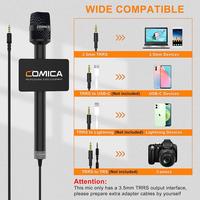 Gambar COMICA HRM-S Handheld Reporter/interview Microphone for Smartphone dari Matrix Camera_NEW undefined 2 Tokopedia