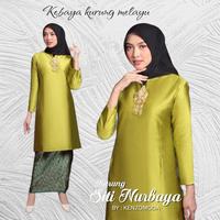 Gambar kebaya kurung Malaysia/kebaya tradisional Padang/kebaya iriana/kebaya - set hijau tosca, L dari GOFASHION31 undefined 4 Tokopedia
