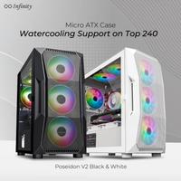 Gambar CASING INFINITY POSEIDON V2 MICRO ATX GAMING CASE - WHITE dari NK Computer undefined 1 Tokopedia
