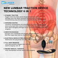 Gambar New MS LASER Lumbar Traction Device Therapy  Free Pain Pad Garansi Resmi 1 tahun untuk saraf kejepit nyeri pinggang - LUMBAR  dari Laser Mall OfficialStore undefined 3 Tokopedia