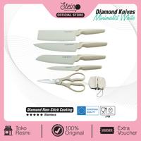 Gambar Steincookware Stein Diamond Knives Knife Pisau Set 6in1 Anti Lengket - Violet Twist dari Trinity Kitchen undefined 4 Tokopedia