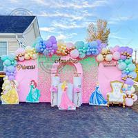 Gambar paket balon dekorasi set garland tema disney princess 92 Buah birthday Biru Gold Kuning Pink bahan latex kualitas tebal - 1 dari bellapartystore undefined 1 Tokopedia