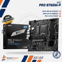 Gambar MSI PRO B760M-P DDR4 Mobo Intel B760 LGA 1700 DDR4 m-ATX Gen 12 / 13 dari Starcomp Origin undefined 1 Tokopedia
