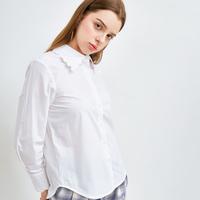 Gambar LAVALUC - CURVE BLOUSE - White, XL dari Lavaluc undefined 4 Tokopedia