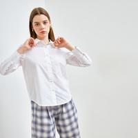 Gambar LAVALUC - CURVE BLOUSE - White, XL dari Lavaluc undefined 3 Tokopedia
