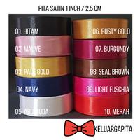 Gambar Pita Satin 1 inch / 2,5 cm pita satin pita kado Roll pita roll pita buket dari Keluarga Pita undefined 1 Tokopedia