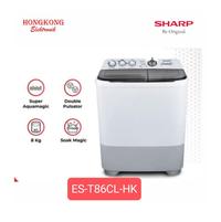 Gambar MESIN CUCI 2 TABUNG SHARP ES-T86CL-HK / T86CL LOW WATT 8KG dari Hongkong Elektronik undefined 1 Tokopedia