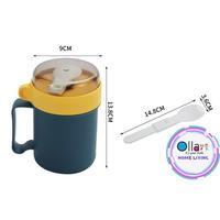 Gambar ORINOCO 0238 GELAS SOUP & ICE MULTIFUNGSI + SENDOK - ANTI TUMPAH - Kuning dari Ollahomeliving undefined 5 Tokopedia