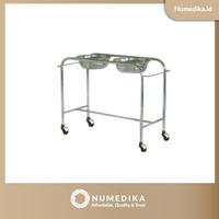 Gambar Standar Waskom MIRAII Double Besi Model H Rack Type dari numedika undefined 1 Tokopedia