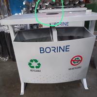 Gambar Tempat sampah 2in1 plat hitam model topi knokdown dari Cipta Abadi Putra undefined 4 Tokopedia