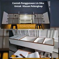 Gambar Lis Siku Profil Aksesoris Wpc Duma (21 x 21) - 3 Meter dari Anekka Decor undefined 5 Tokopedia