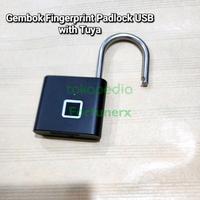 Gambar Smart Fingerprint Padlock / Gembok Sidik Jari Padlock Hitam - App Tuya - Padlock dari Fortunerx undefined 2 Tokopedia