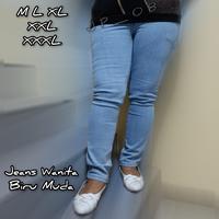 Gambar Celana Jeans Wanita Jumbo Stretch Celana Panjang Cewek Big Size Dongker dari Jumbo Fashion JP08 undefined 3 Tokopedia