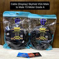 Gambar Cable (Display) SkyHub VGA Male to Male 15 Meter Grade A dari Aringo Computer Samarinda undefined 1 Tokopedia