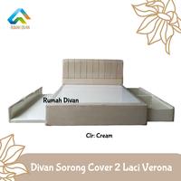 Gambar Divan Dipan Sorong Cover 2 Laci Uk.180*216 Sorong Uk. 100/120*200 dari Rumah Divan undefined 1 Tokopedia
