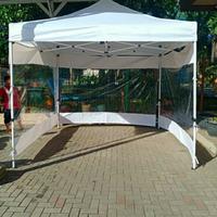 Gambar Tenda lipat premium uk 3x3 full dinding 3 sisi ket 1.2 wtrprof (putih) dari PASAI STORE. undefined 1 Tokopedia