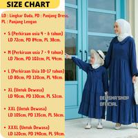 Gambar Couple Gamis Wanita Ibu dan Anak Perempuan Biru Navy Polos Katun Twill - NAVY, M dari DELISHA'SHOP undefined 5 Tokopedia