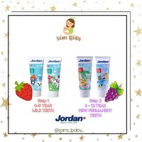 Gambar JORDAN Pasta Gigi Anak Step 1 (0-5 Tahun) dan Step 2 (6-12 Tahun) - Step 1 (0-5thn) dari Sams Baby undefined 1 Tokopedia