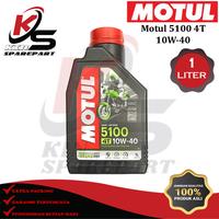 Gambar MOTUL 5100 4T 10W40 1L Ester/oli mesin, R15,satria,cbr,vixion 100% ORI dari KIN SPAREPART undefined 1 Tokopedia