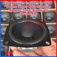 Gambar Speaker 2.5 inch 2.5in 2.5 in 18W 8ohm Bluetooth Super Bass Speaker dari DW-Store Online undefined 1 Tokopedia
