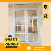 Gambar Pintu Swing 2 Daun UPVC Merk CONCH Ukuran 160x250 kaca Oneway 8mm dari TRI MEGA PERSADA undefined 4 Tokopedia