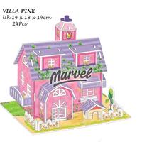 Gambar Puzzle 3D DIY bahan foam & paper HOUSE 02 | mainan puzzle edukasi anak - small house dari Marvel Shop168 undefined 4 Tokopedia