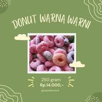 Gambar donat warna warni manis / donat archon / donat makanan jadul - 250 gram dari Alesha Chayra Elmeera undefined 1 Tokopedia