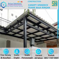 Gambar Kanopi Baja Ringan Atap Spandek Galvalum Minimalis Area JATENG & DIY dari PT. Griya Solutions undefined 5 Tokopedia