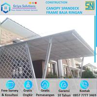Gambar Kanopi Baja Ringan Atap Spandek Galvalum Minimalis Area JATENG & DIY dari PT. Griya Solutions undefined 1 Tokopedia