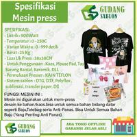 Gambar MESIN PRESS KAOS // BAJU UKURAN 38 X 38 - B dari GUDANG SABLON DIGITAL undefined 3 Tokopedia