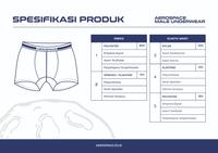 Gambar AEROSPACE Boxer Brief Pria CelanaDalam Underwear Katun Polyester 1 pcs - 1 BOX - L dari Kenangan Lama Shop undefined 5 Tokopedia