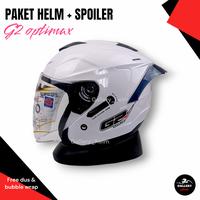 Gambar HELM HALF FACE G2 OPTIMAX SOLID SPOILER | MODEL INK DYNAMIC - nmxglos+spoiler, M dari Galleryhelm undefined 3 Tokopedia