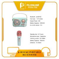 Gambar Portable Bluetooth Speaker with Microphone Set,Retro Bluetooth Speaker - Biru Muda dari PS.ONLINE STORE undefined 5 Tokopedia
