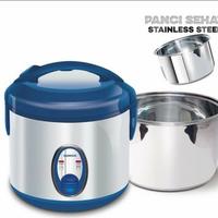Gambar Magic Com Rice Cooker Plus Sanken 1 Liter SJ 120 H SJ 120H SJ120H dari Floeshop undefined 3 Tokopedia