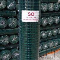 Gambar Ram Kawat Loket PVC Hijau 1/4 Inch 1/2 Inch 3/4 Inch 1 Inch Panjang 10 Meter dan 20 Meter Jaring Tralis Dinding Pagar Untuk Alas Kandang Ancak Kurungan Hewan Ayam Burung Bebek Kebun 1 Roll - 1/4Inch 10Meter dari Jaya Piye undefined 4 Tokopedia
