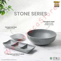 Gambar Sauce Dish Plate 3Compartment Stone Grey/ Piring Saos Sambal Sekat P9A dari Webhorecastore undefined 2 Tokopedia
