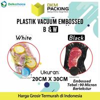 Gambar Vacuum Bag Makanan EMBOSS 20x30cm Plastik Vakum BINTIK PREMIUM MURAH - Hitam dari dkm packing undefined 1 Tokopedia