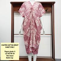 Gambar Daster Kaftan Serut Depan Batik Ais Jumbo All Size Rayon Premium Adem - Biru dari BATIK AIS undefined 3 Tokopedia
