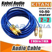 Gambar Kabel Rca 2 ke 2 KITANI Audio Video Cable Male Male Panjang 10-50Meter - 20 Meter dari SINAR CERIA ELEKTONIK undefined 1 Tokopedia