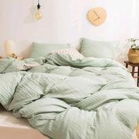 Gambar Bedcover Set Motif Two Tone Hijau Sage Mix Ivory KIng 180x200 - sagemixivory, 90x200 dari R&#39;Store undefined 2 Tokopedia